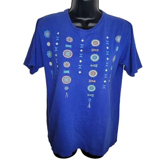 Nancy Lenches "Concho" Vintage southwest t-shirt size Medium - Picture 1 of 6